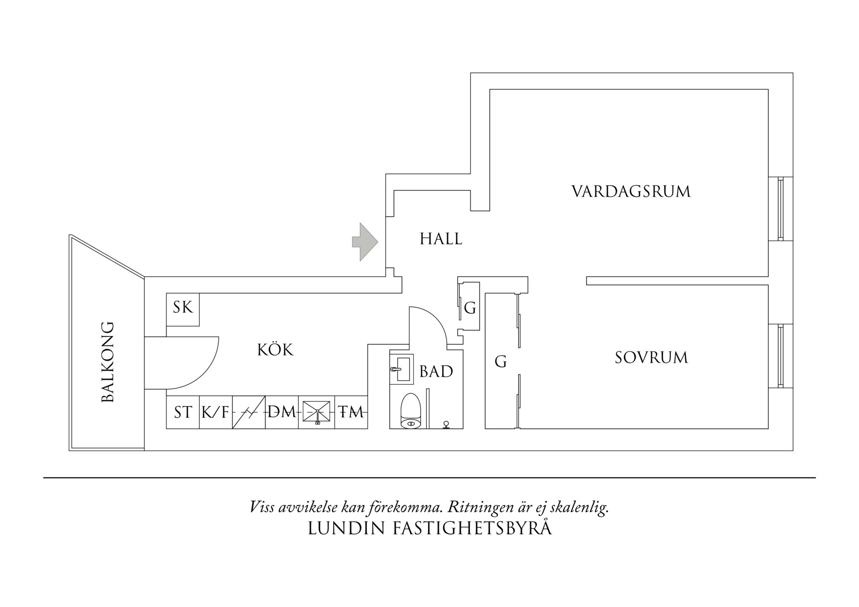 Planritning 1 Erik Dahlbergsgatan 28A