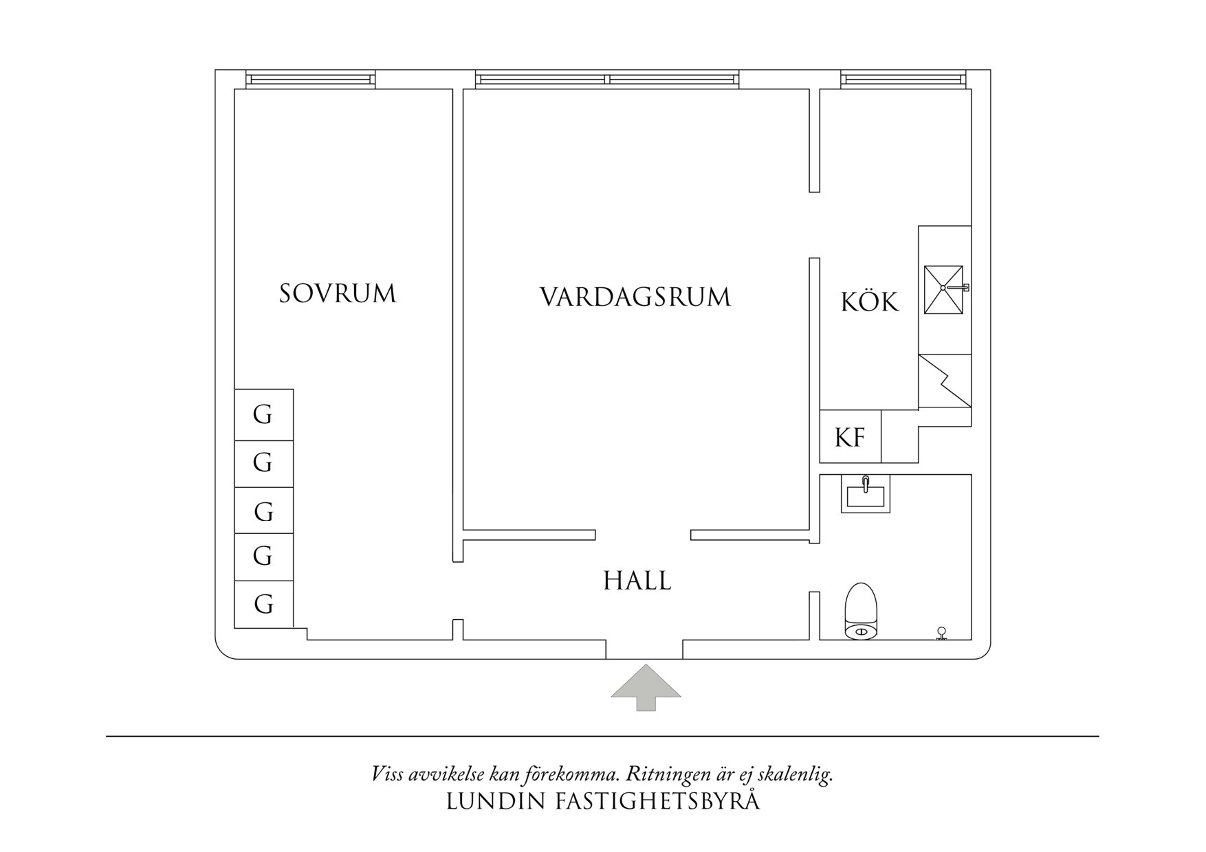Planritning 1 Eklandagatan 67D