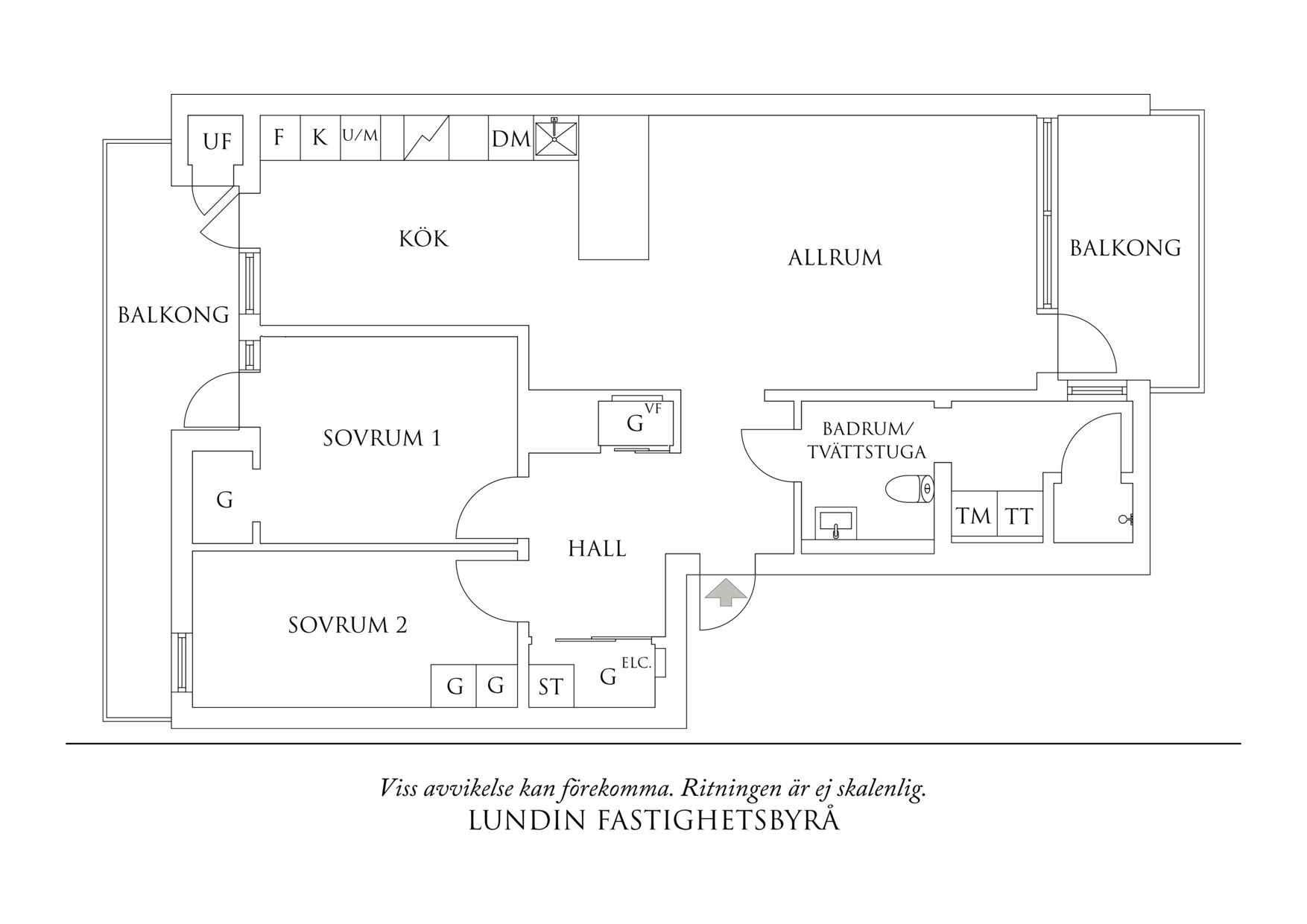 Planritning 1 Myggan Ericsons Gata 6