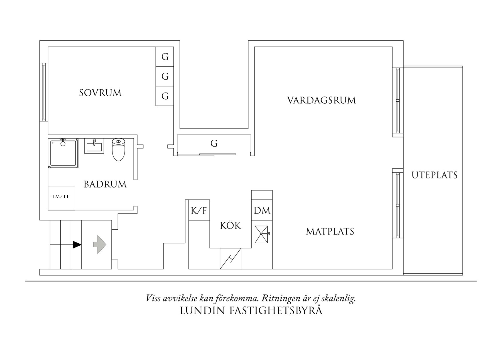 Planritning 1 Stampgatan 56E