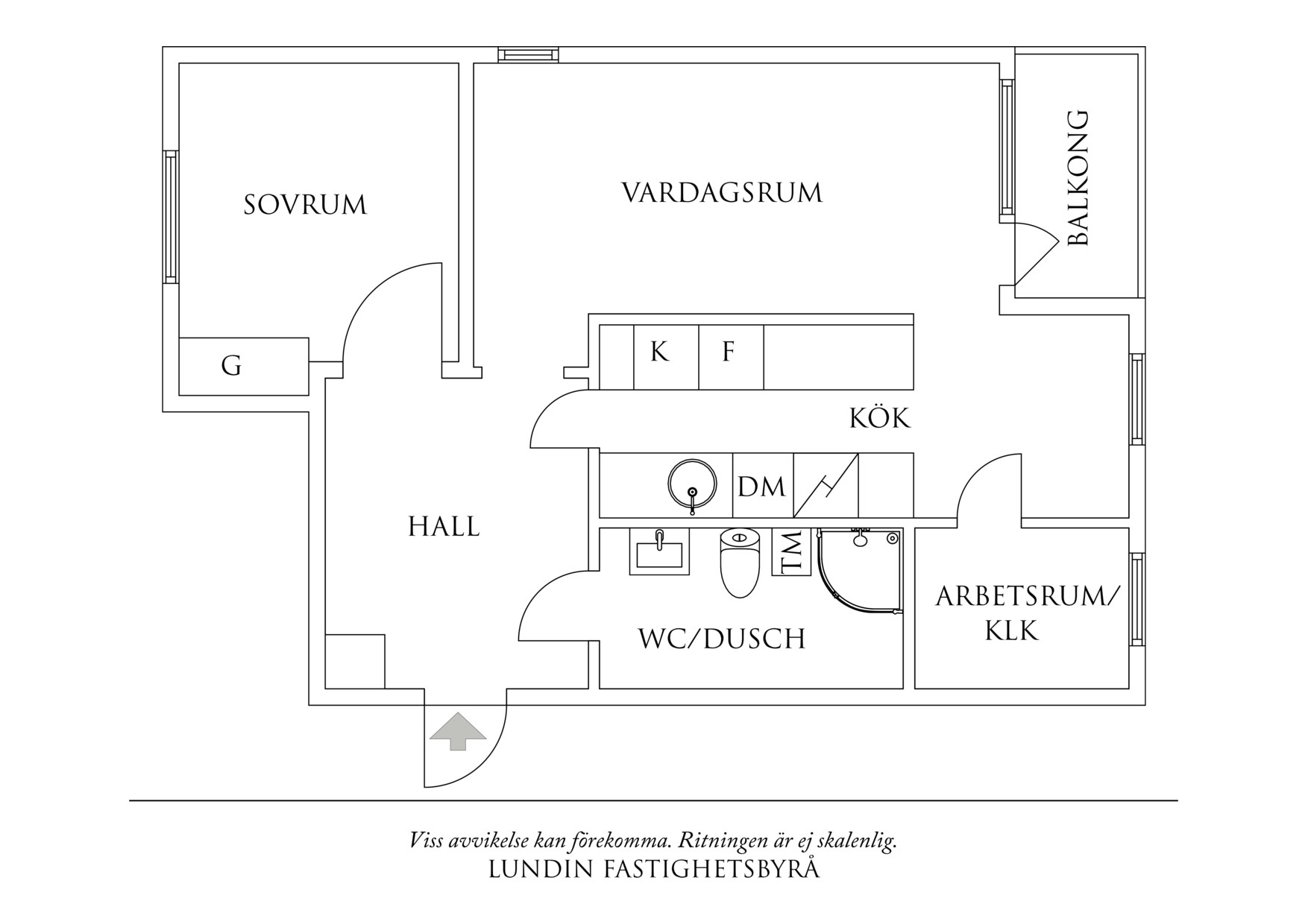 Planritning 1 Kallblodsgatan 6B