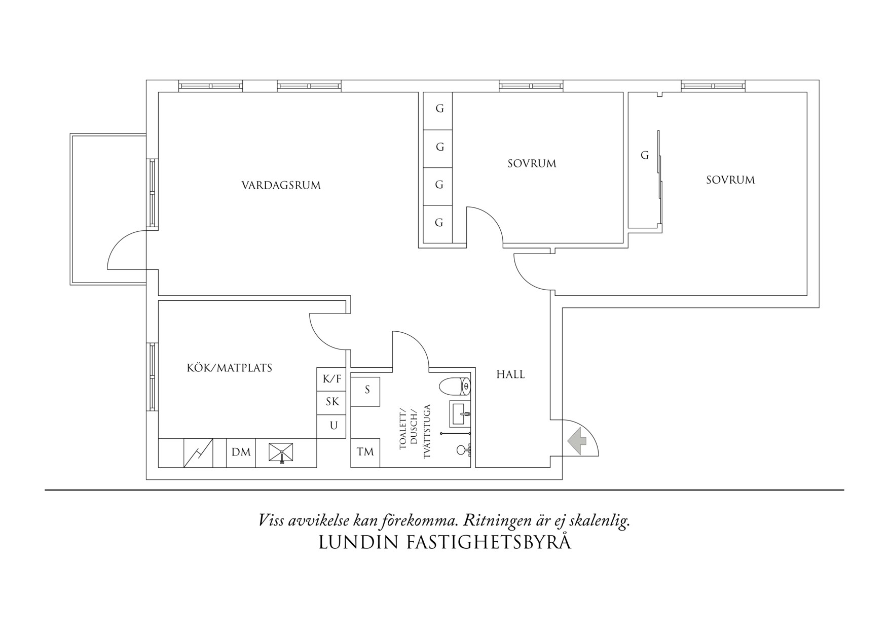 Planritning 1 Götaholmsgatan 3A