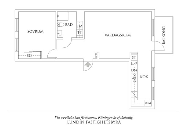 Planritning 1 Lindholmshamnen 36