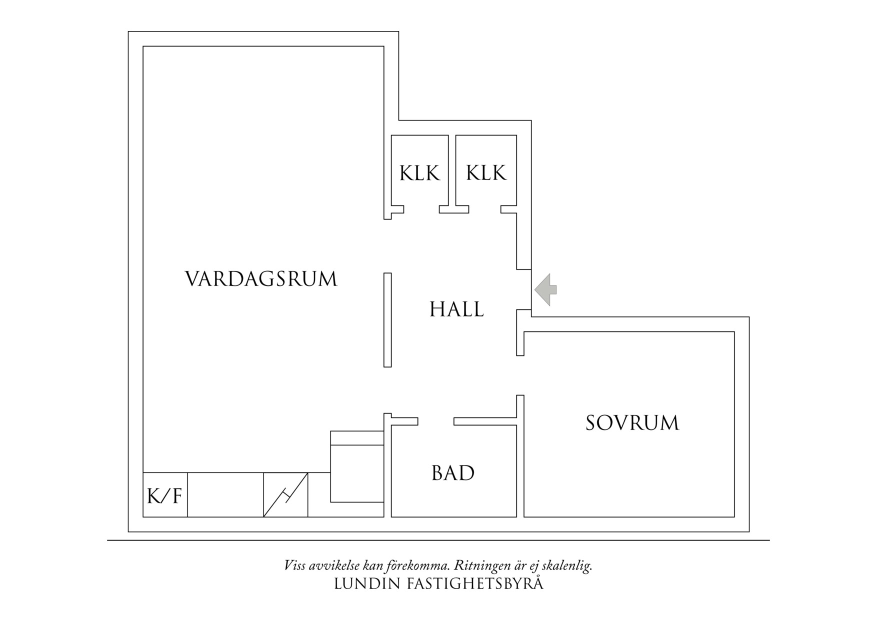 Planritning 1 Paradisgatan 27Q