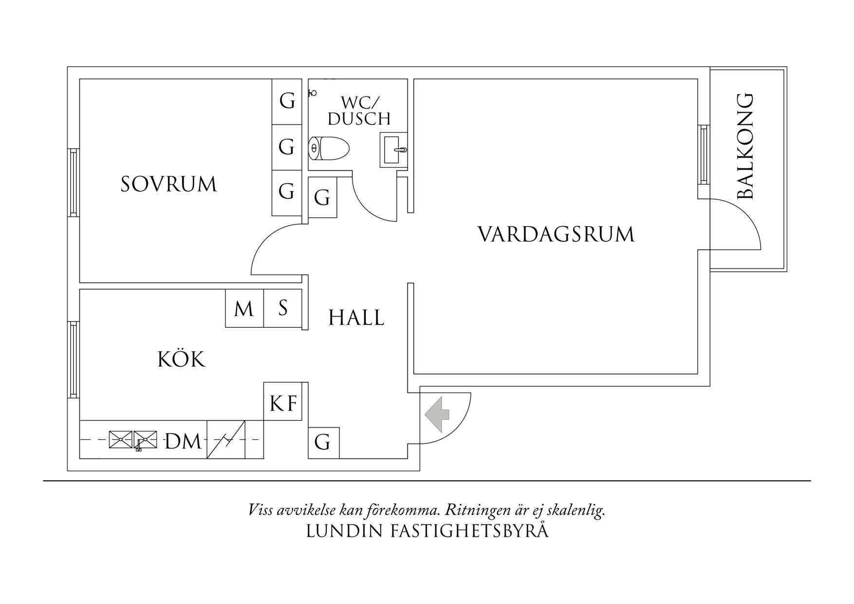 Planritning 1 Nansensgatan 10C