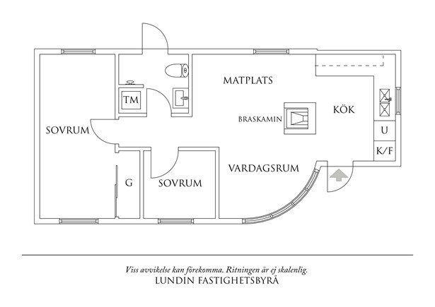 Planritning 1 Åsängsvägen 23