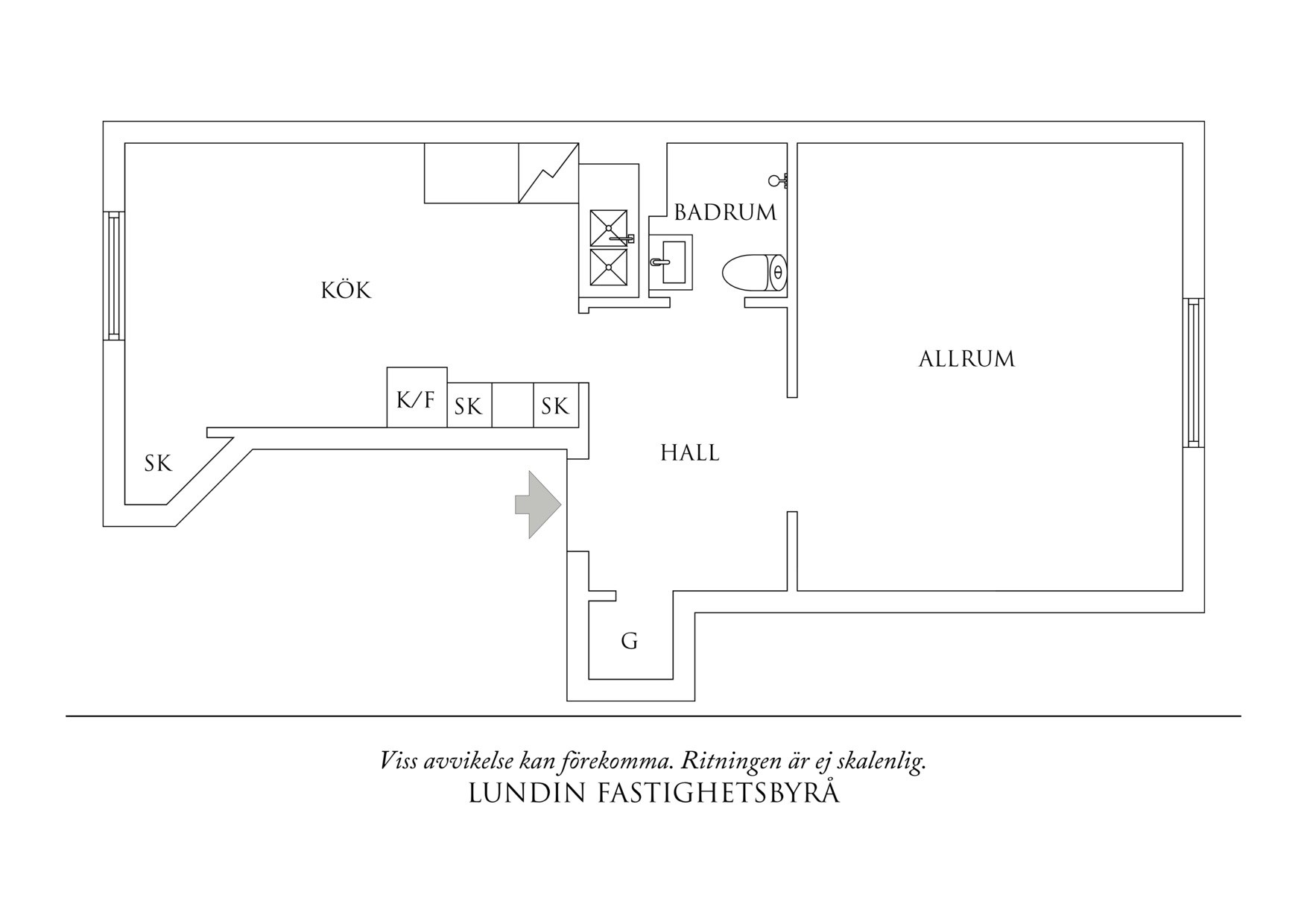 Planritning 1 Stockholmsgatan 40E
