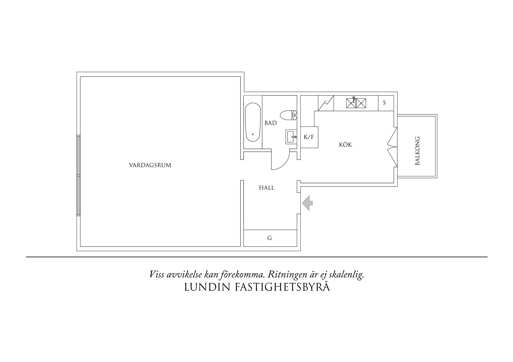 Planritning 1 Sergelsgatan 4B