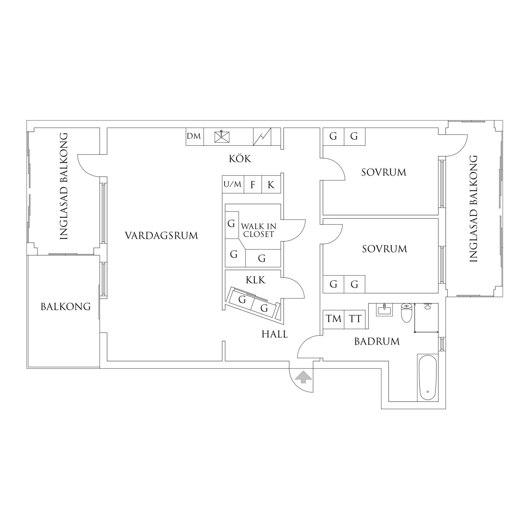 Planritning 1 Ostindiefararen 65