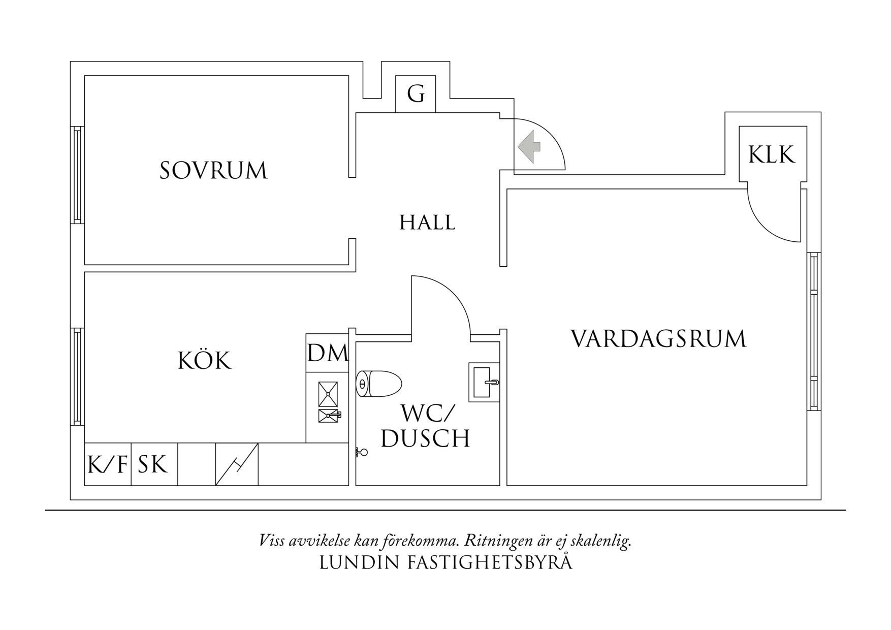 Planritning 1 Paradisgatan 27 O