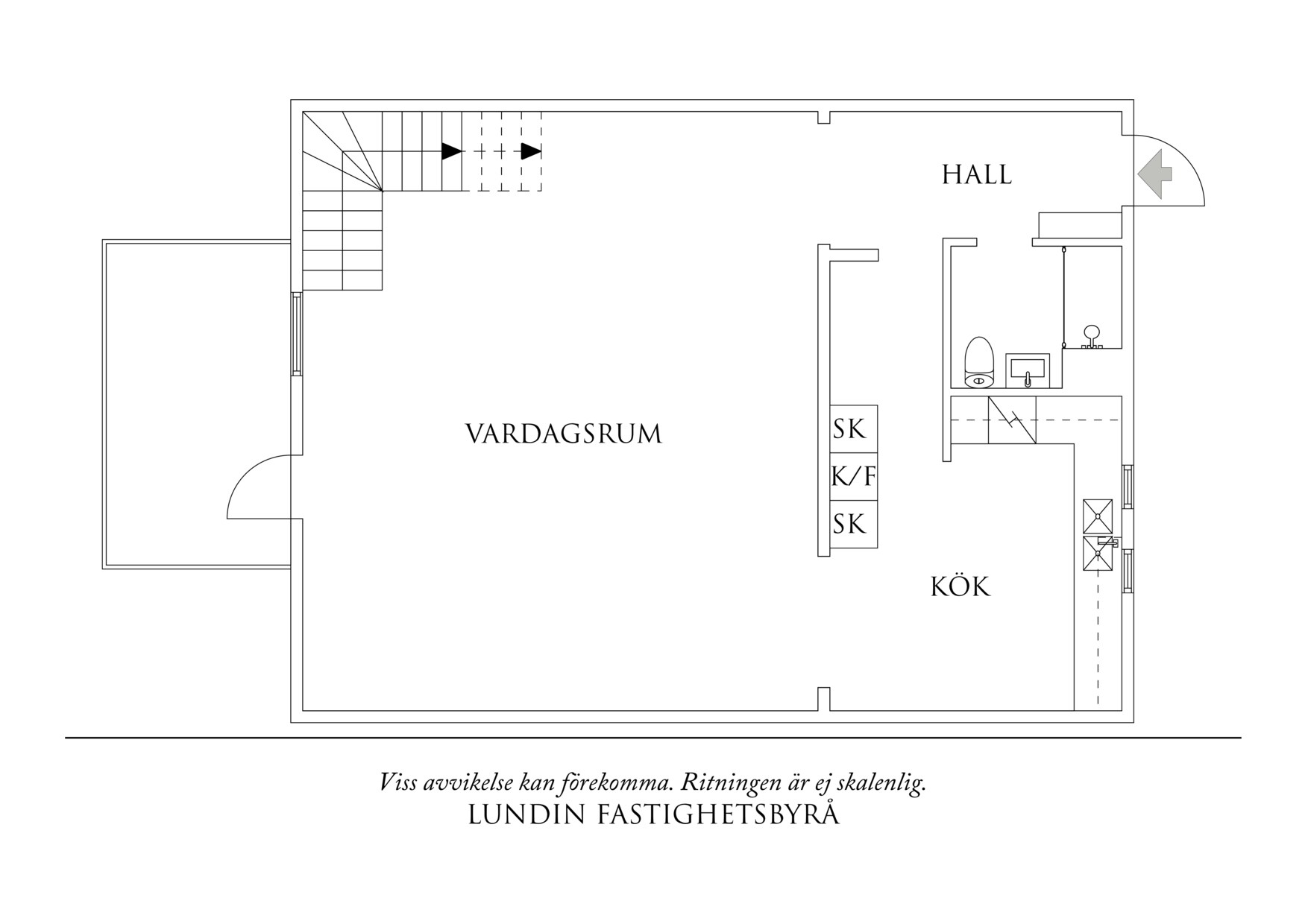 Planritning 1 Klippan 1H