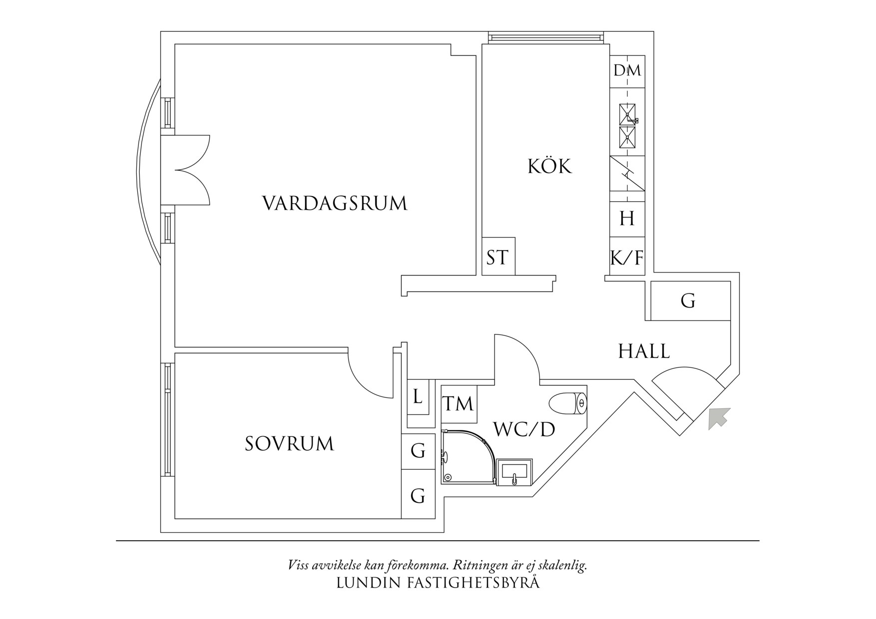 Planritning 1 Skepparegången 14