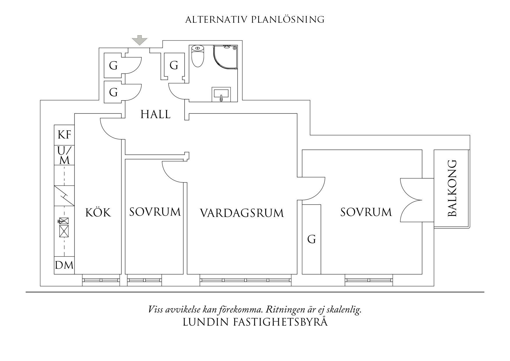 Planritning 3 Viktor Rydbergsgatan 46