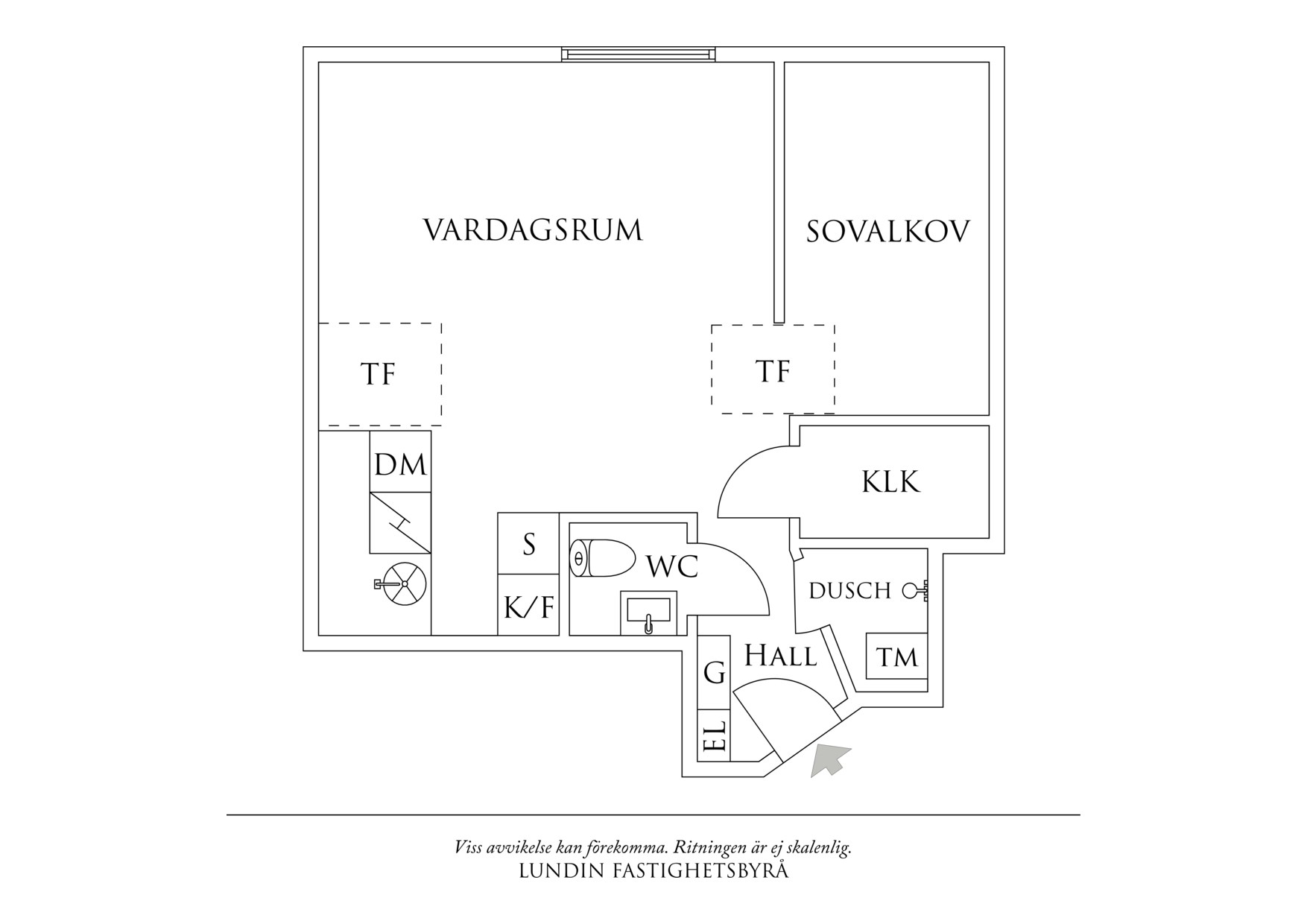 Planritning 1 Utlandagatan 16