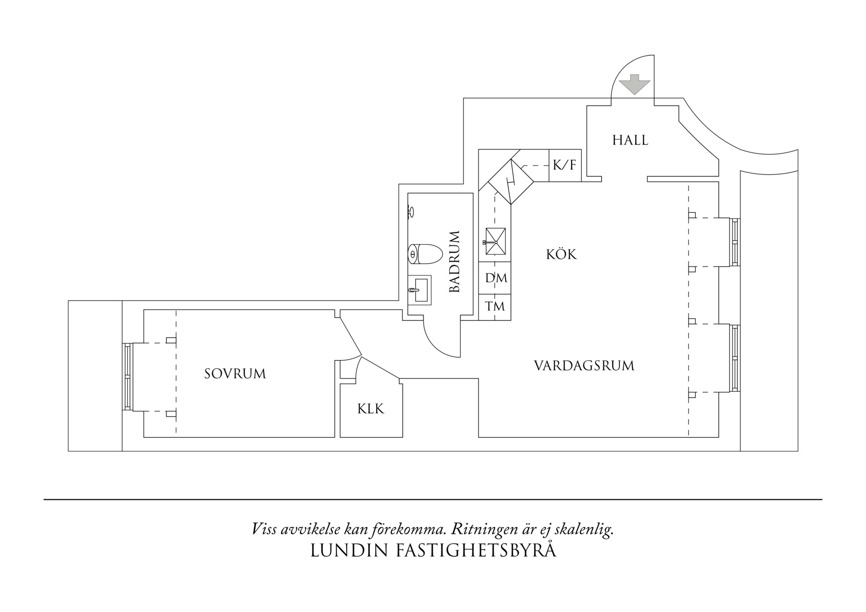Planritning 1 Kapellgatan 14
