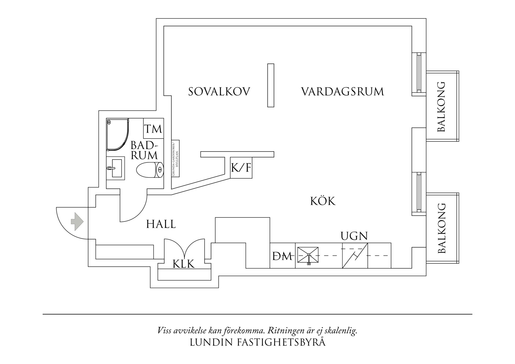 Planritning 1 Vasagatan 18