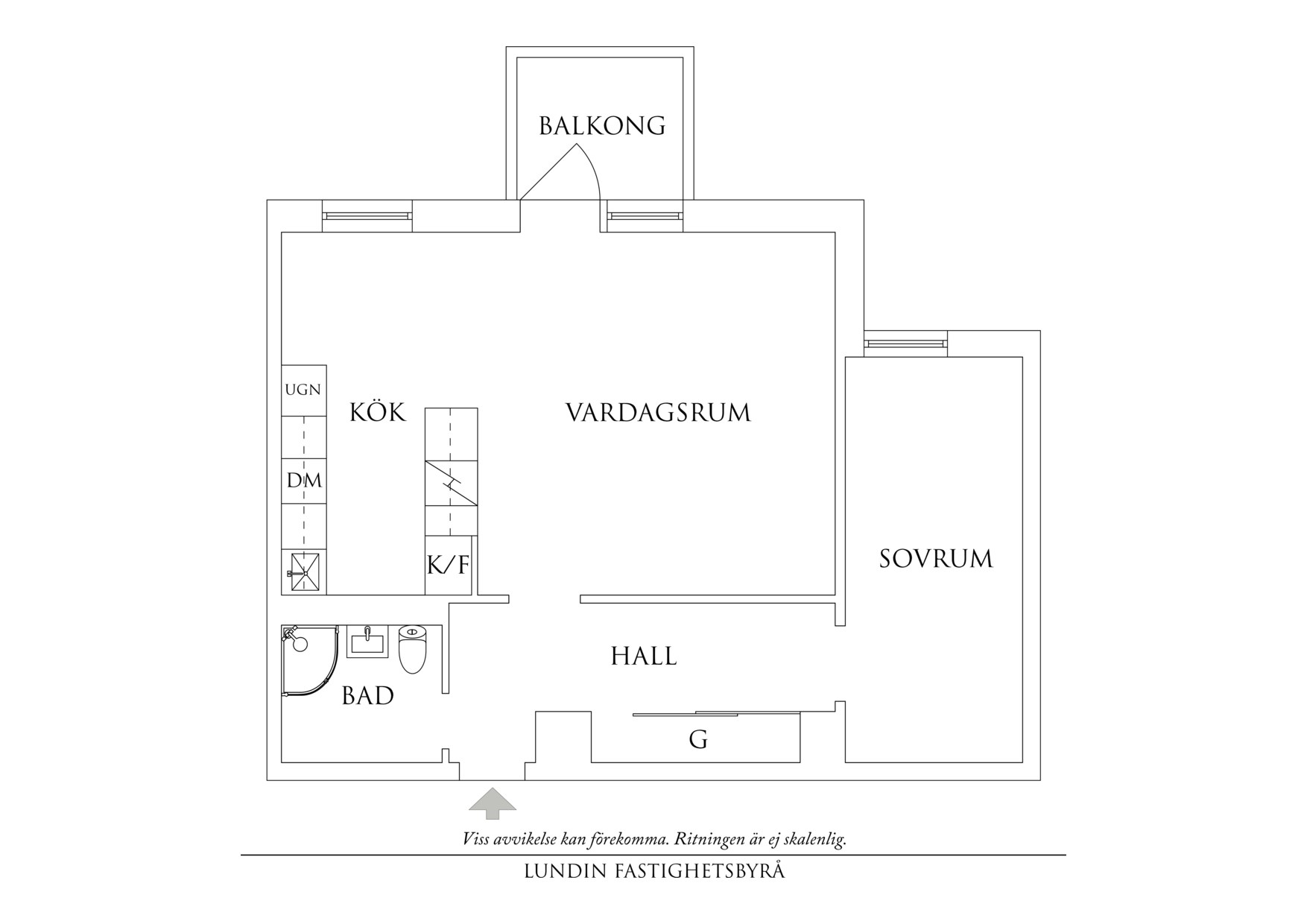 Planritning 1 Västergatan 20