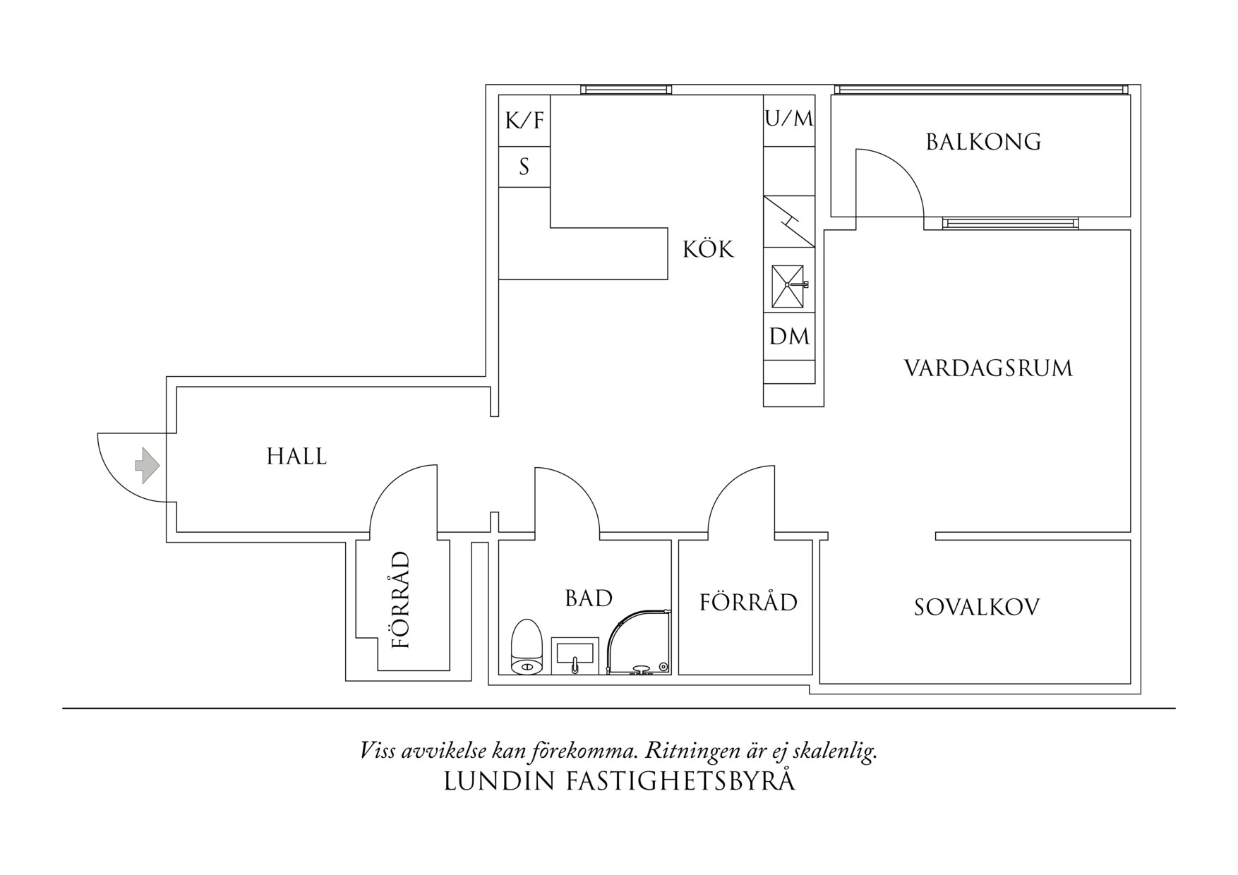 Planritning 1 Paradisgatan 16