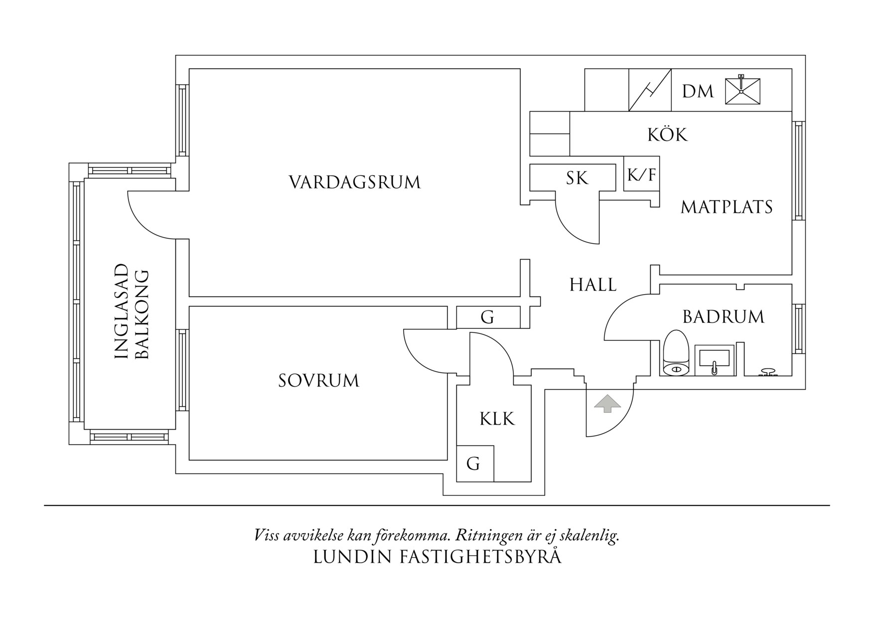 Planritning 1 Måns Bryntessonsgatan 17B