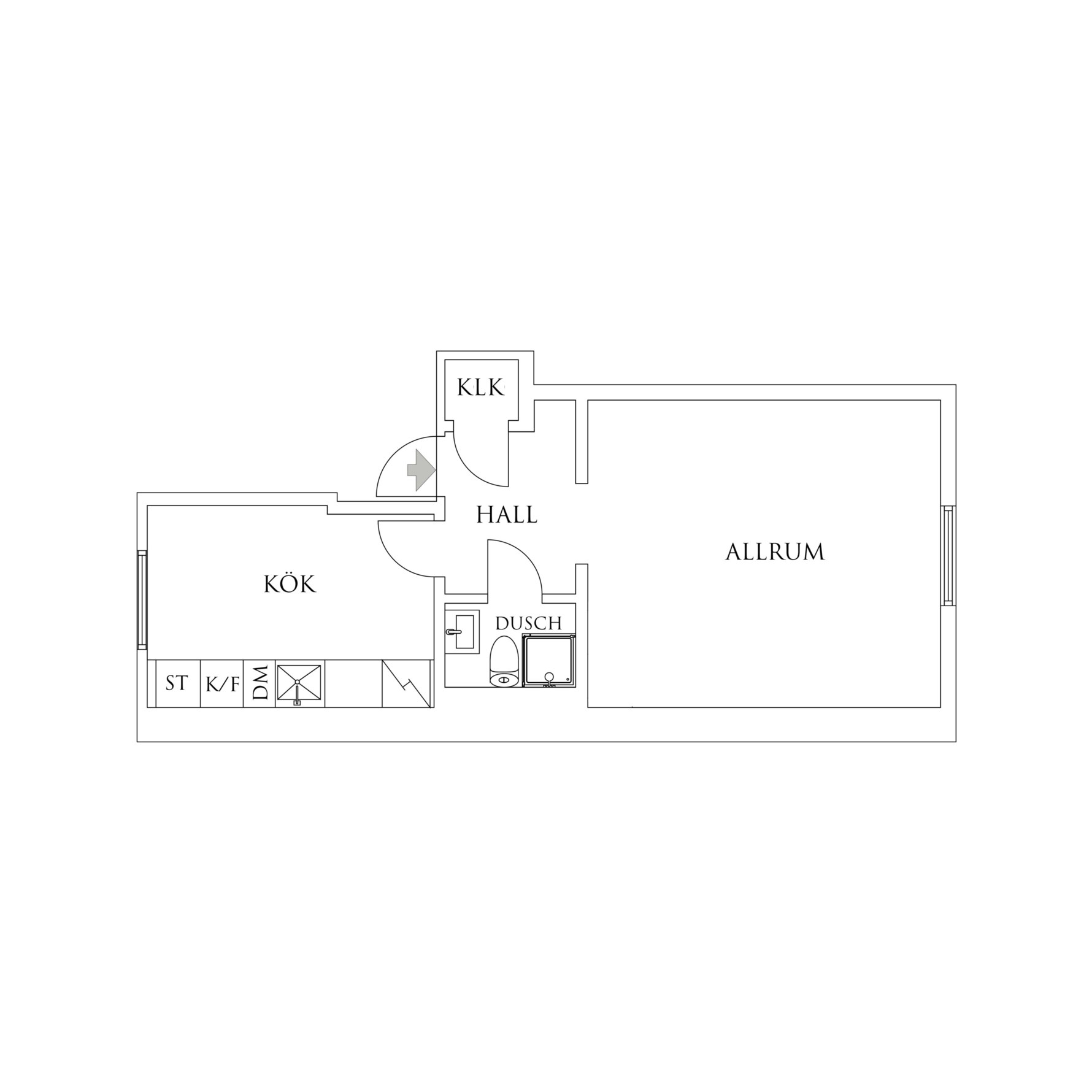 Planritning 1 Knapegatan 7b