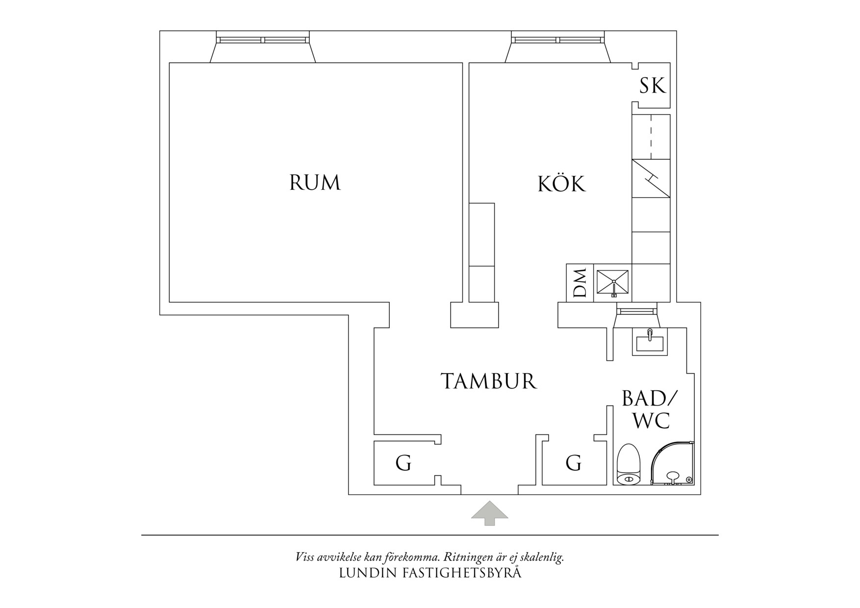 Planritning 1 Strandridaregatan 18O