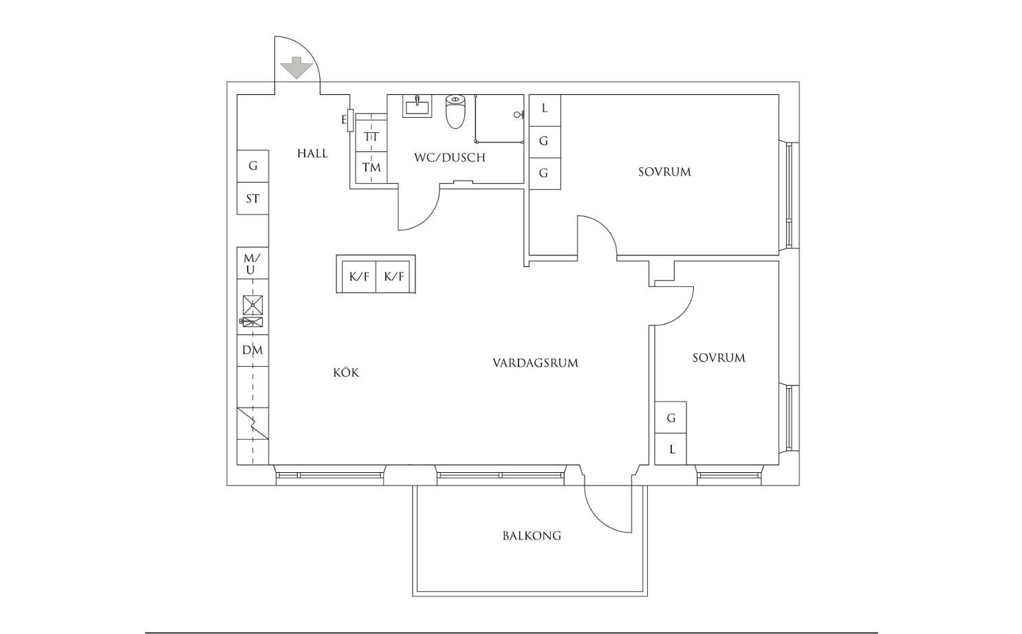 Planritning 1 Larssons Berg 2