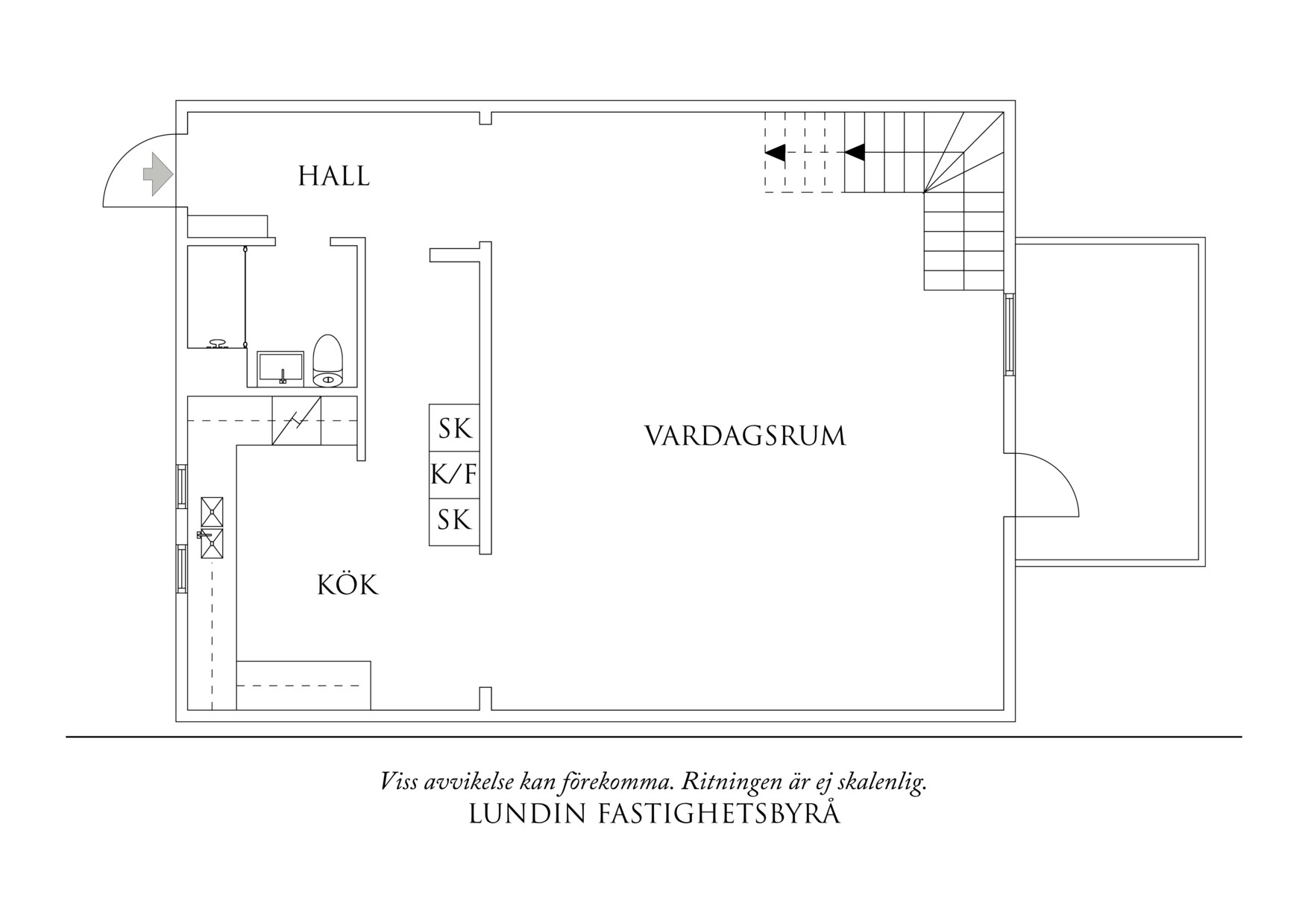 Planritning 1 Klippan 1H