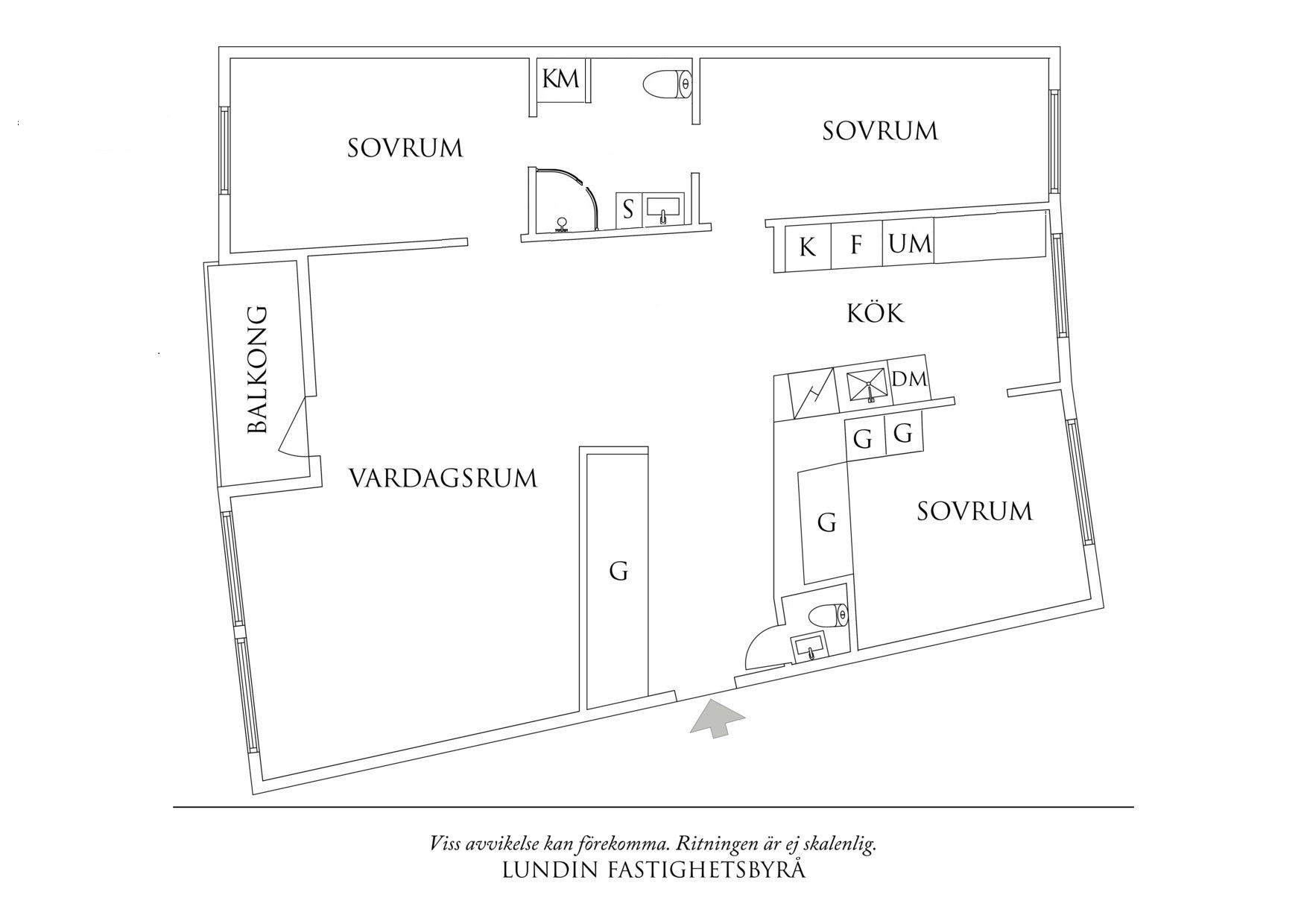 Planritning 1 Norra Liden 7
