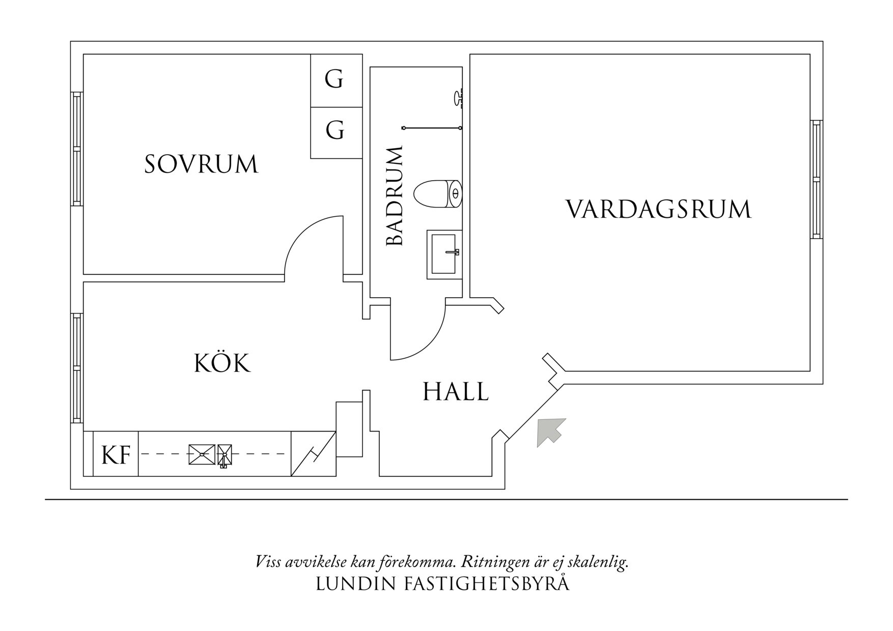 Planritning 1 Övre Buråsliden 9B