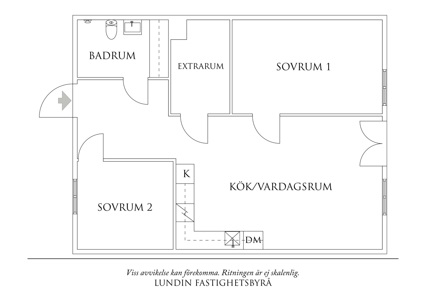 Planritning 1 Brogatan 16