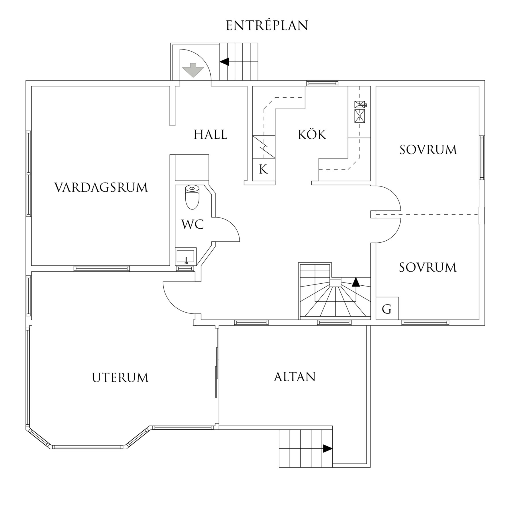 Planritning 1 Sabbatsvägen 24