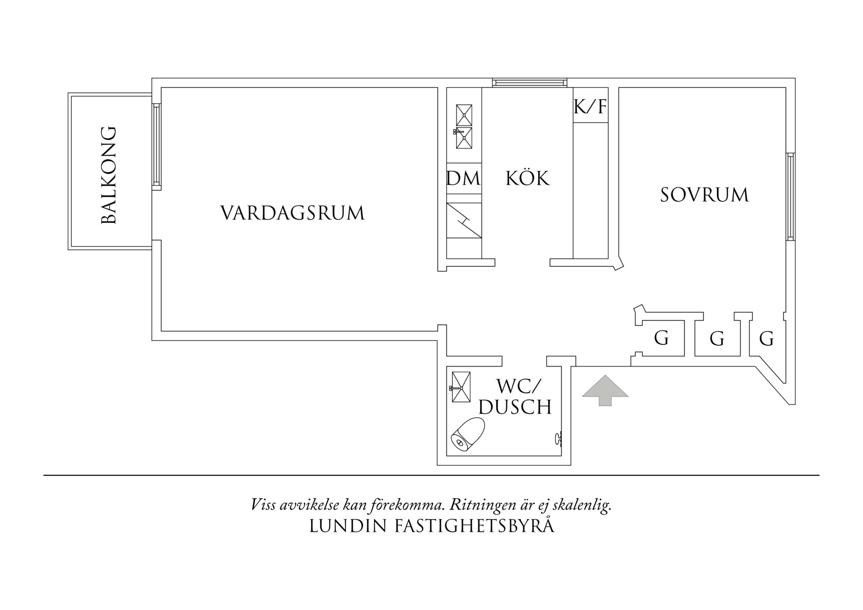 Planritning 1 Virginsgatan 20A