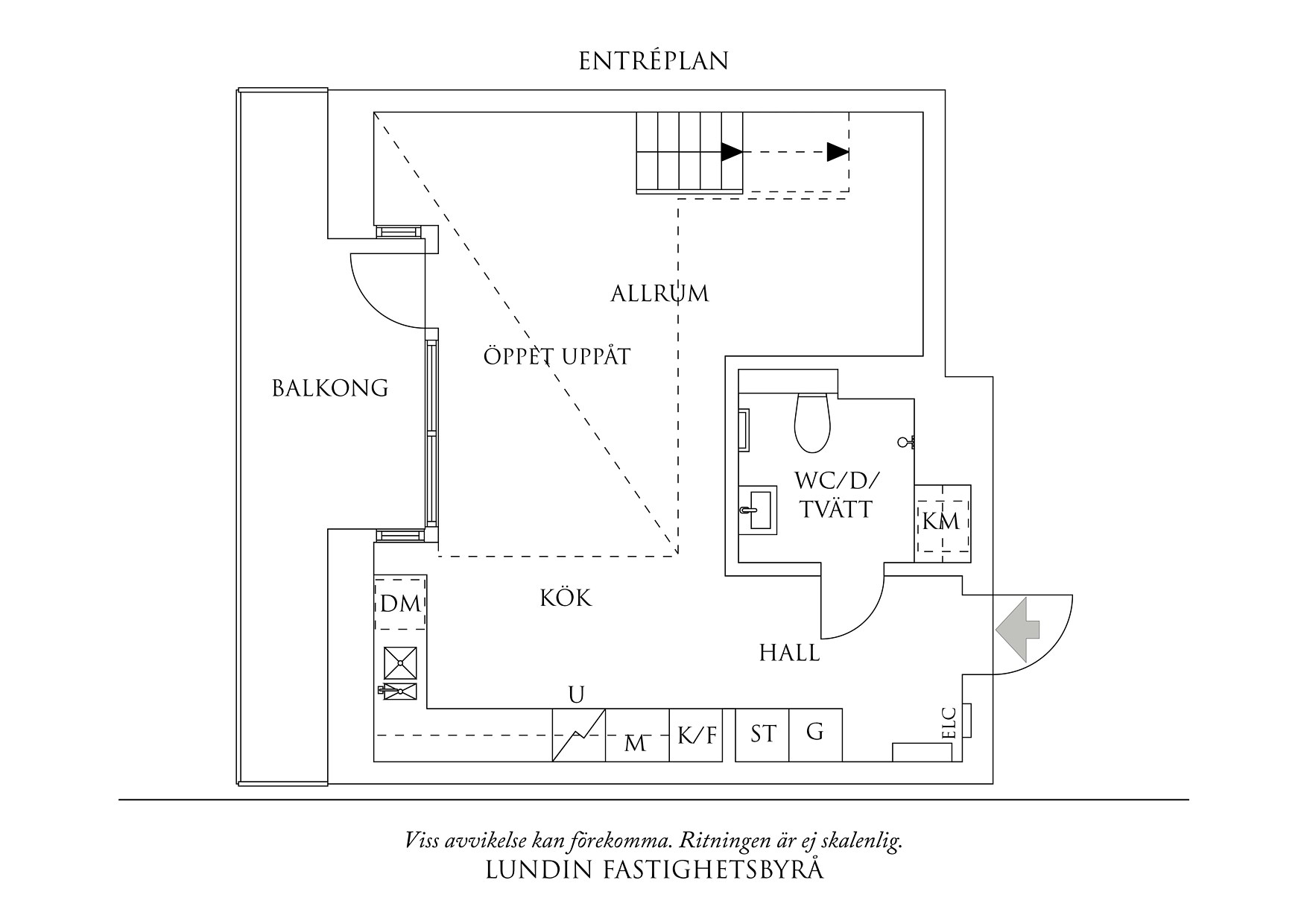 Planritning 1 Myggan Ericsons Gata 4