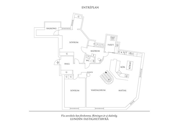Planritning 1 Södra vägen 41