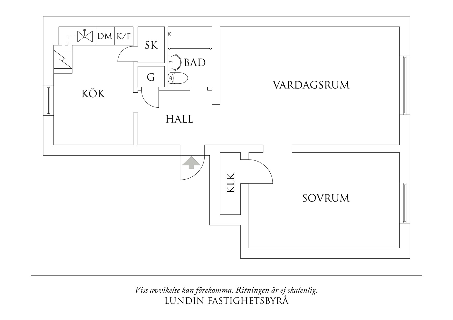 Planritning 1 Ulfsparregatan 9A