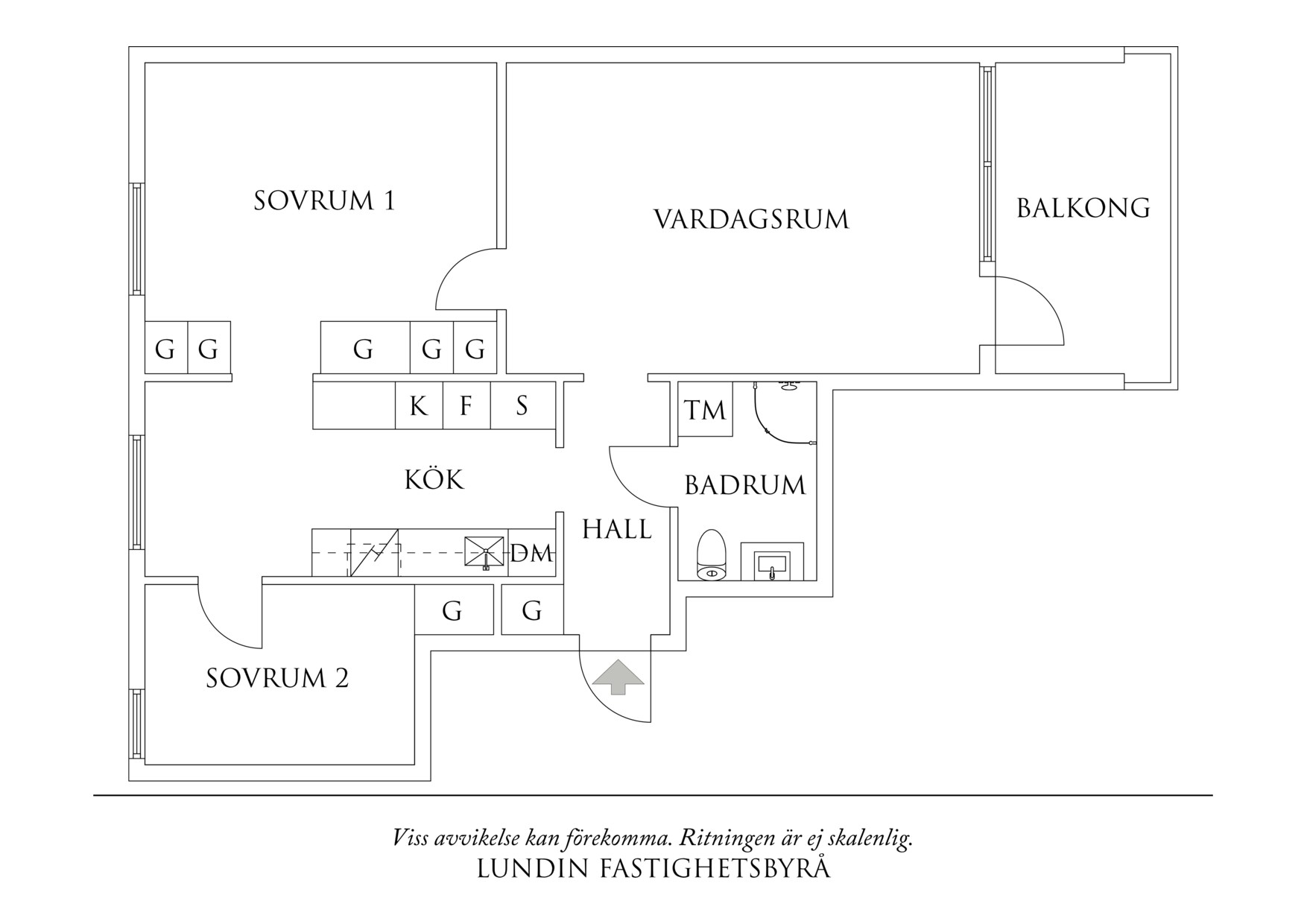 Planritning 1 Fullblodsgatan 7A