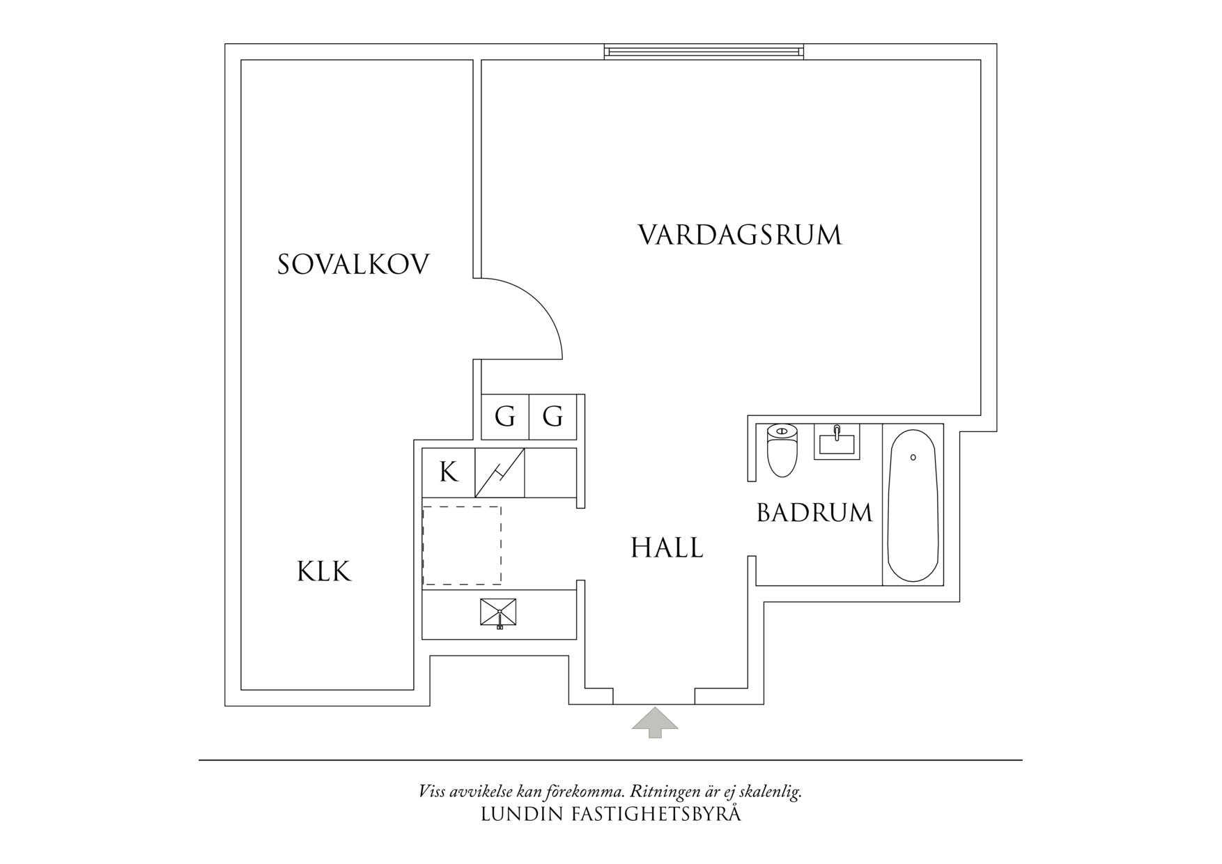 Planritning 1 Krokslätts Parkgata 63C