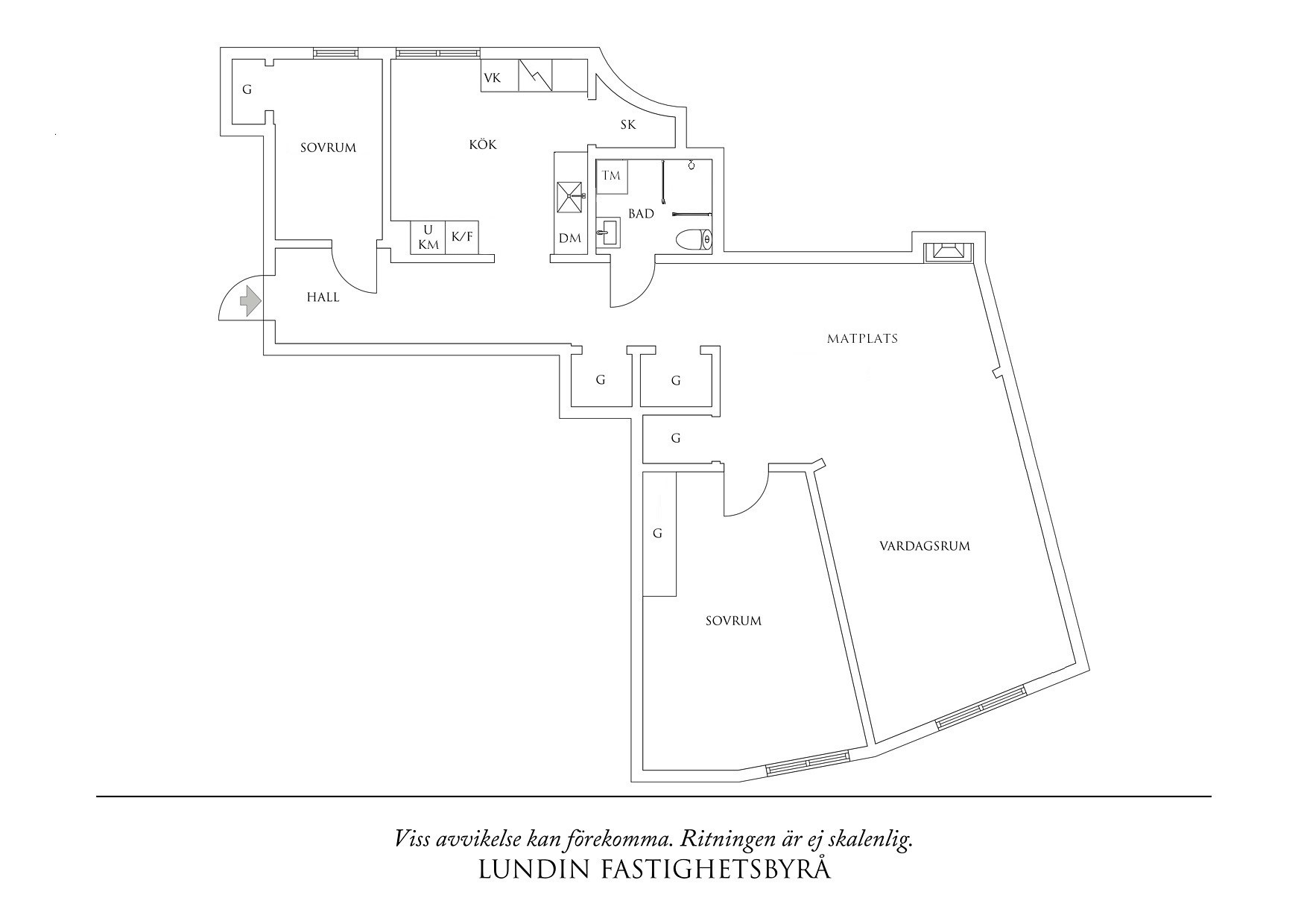 Planritning 1 Kjellbergsgatan 8