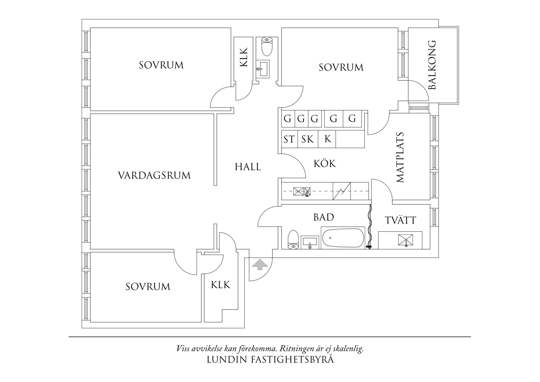 Planritning 1 Orkestergatan 13