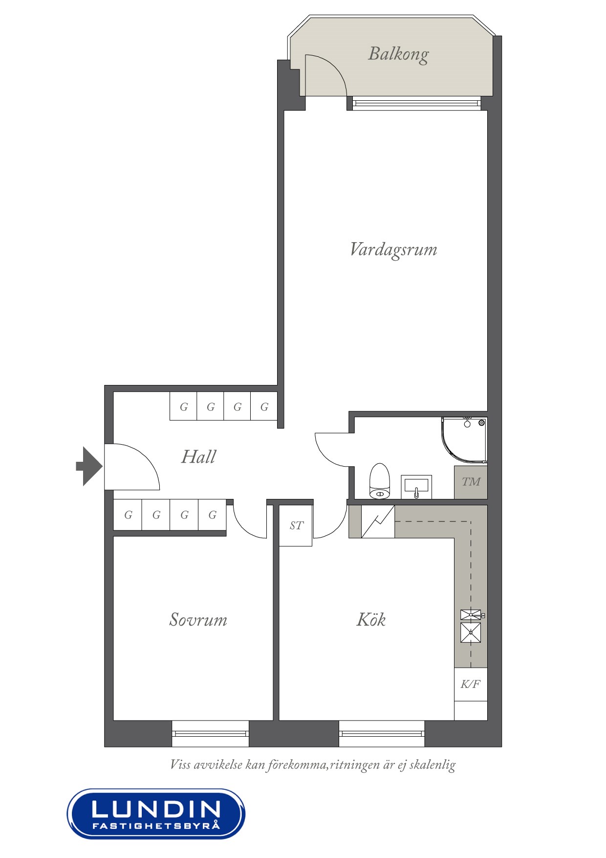 Planritning 1 Marklandsgatan 57