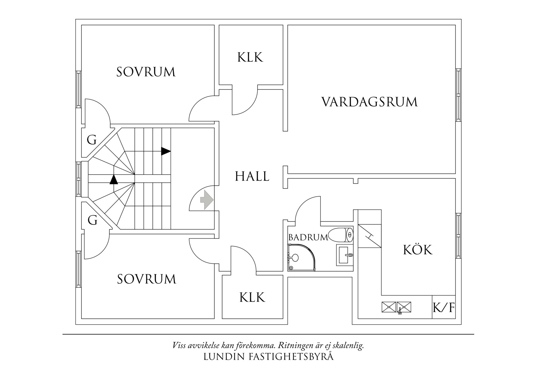 Planritning 1 Sankt Pauligatan 27A