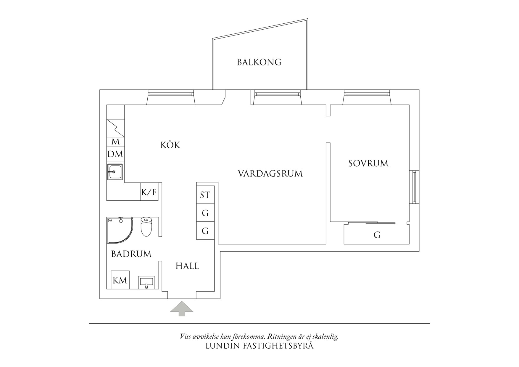 Planritning 1 Svängrumsgatan 87