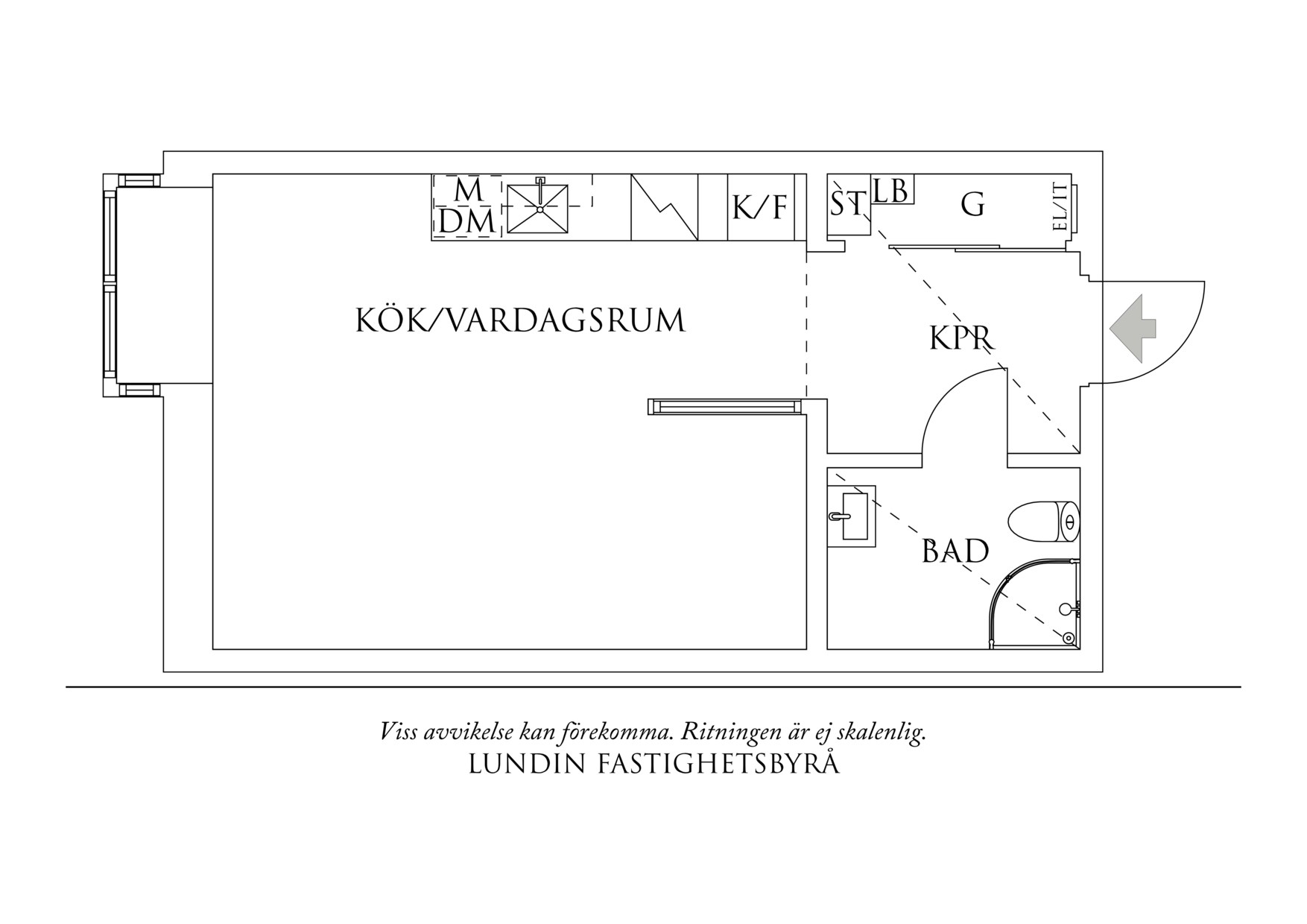 Planritning 1 Mölndalsvägen 87B