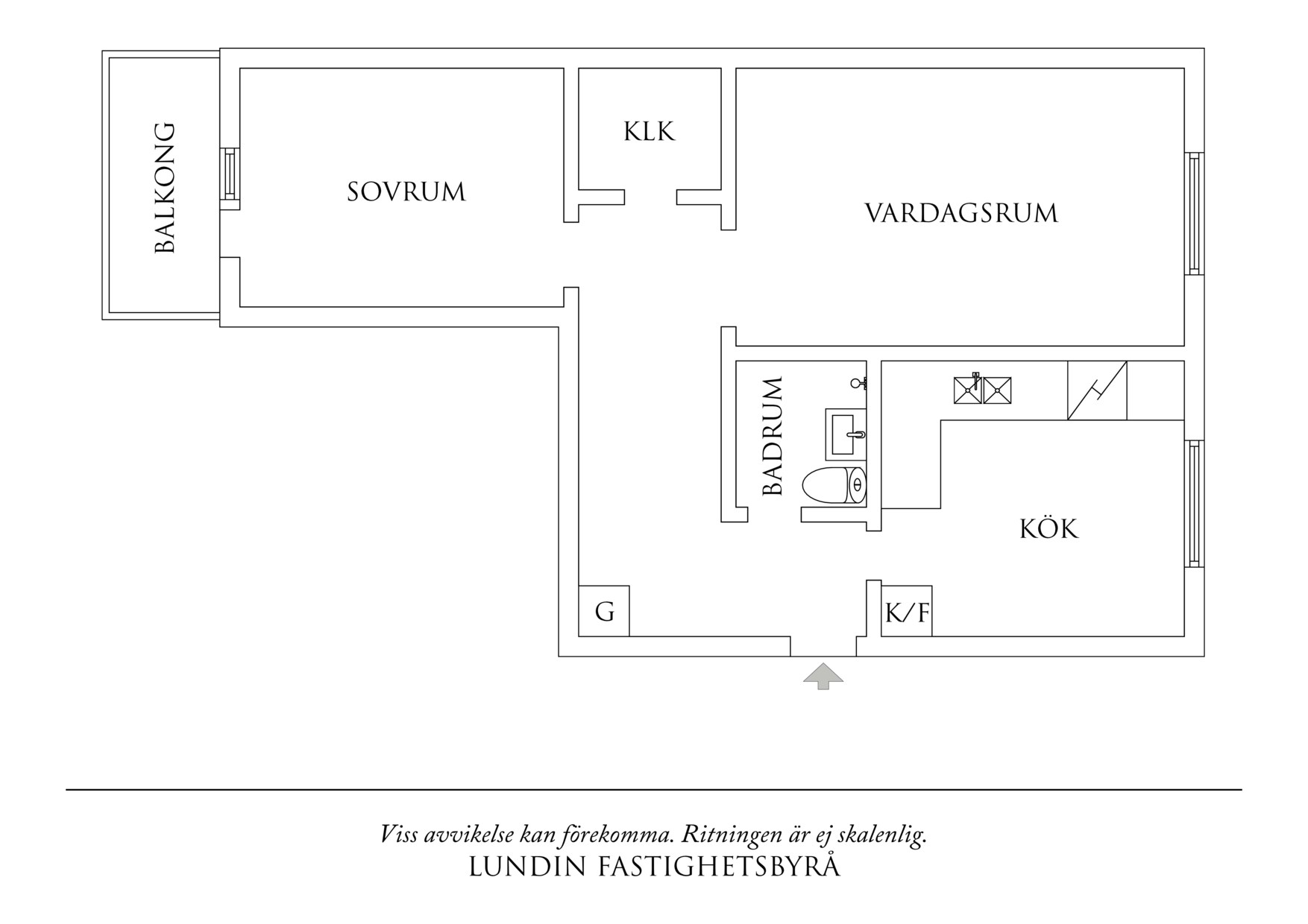Planritning 1 Kvillegatan 8