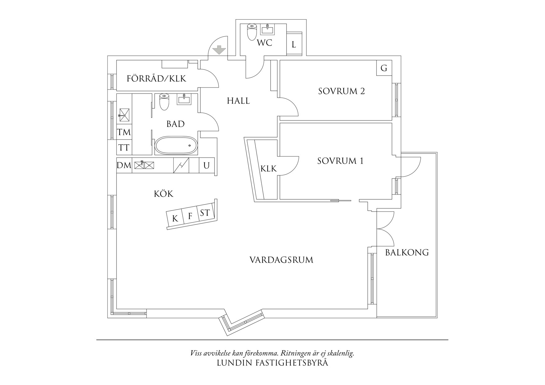 Planritning 1 Storgatan 22
