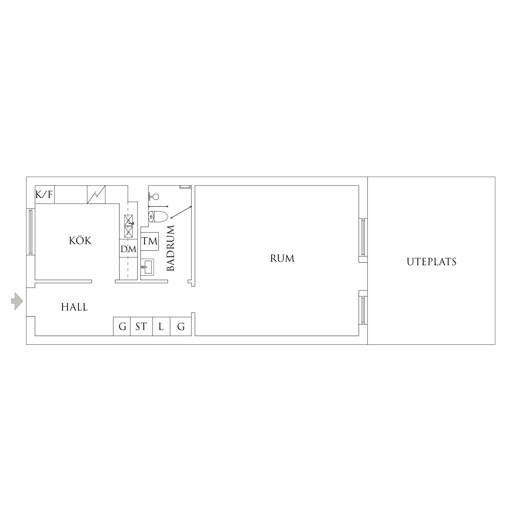 Planritning 1 Prilyckegatan 125
