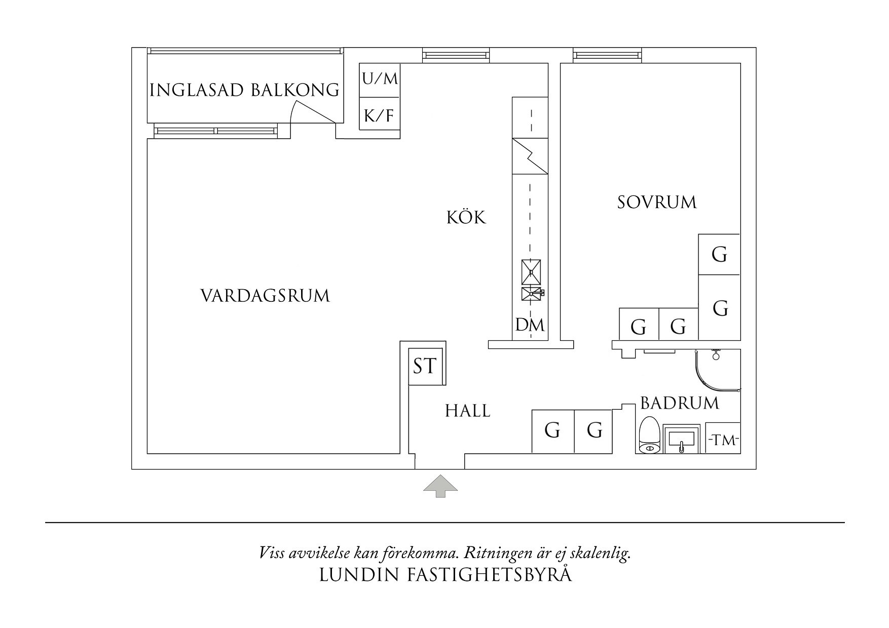 Planritning 1 Vaktmästaregången 8