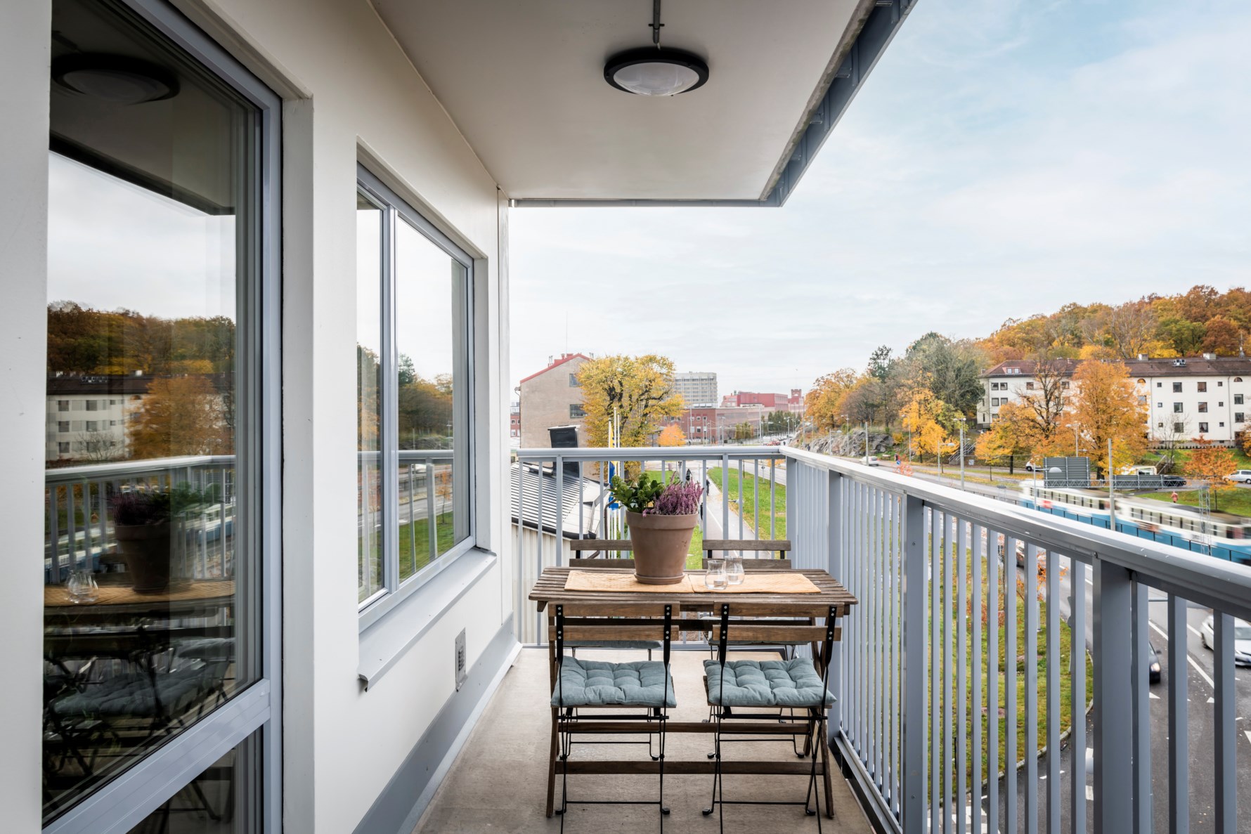 Gavelläget gör så loftgången nyttjas som en extra balkong