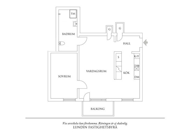Planritning 1 Kobbarnas Väg 7