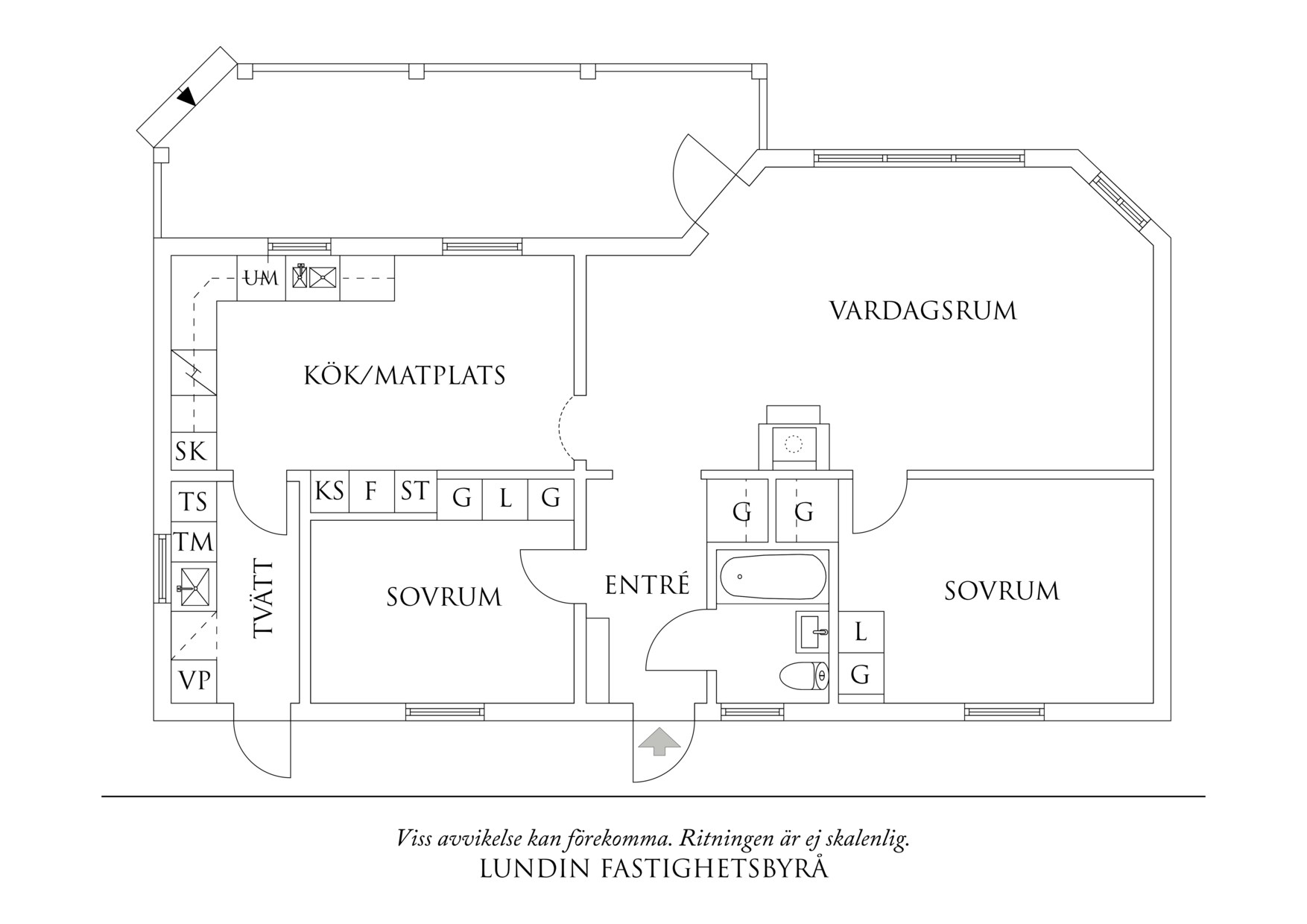 Planritning 1 Bergstensvägen 9